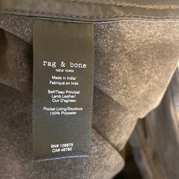 Rag & Bone Mia Leather Trouser Pants - Picture 10 of 14